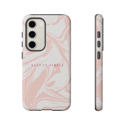 Simple Pink Marble Tough Case