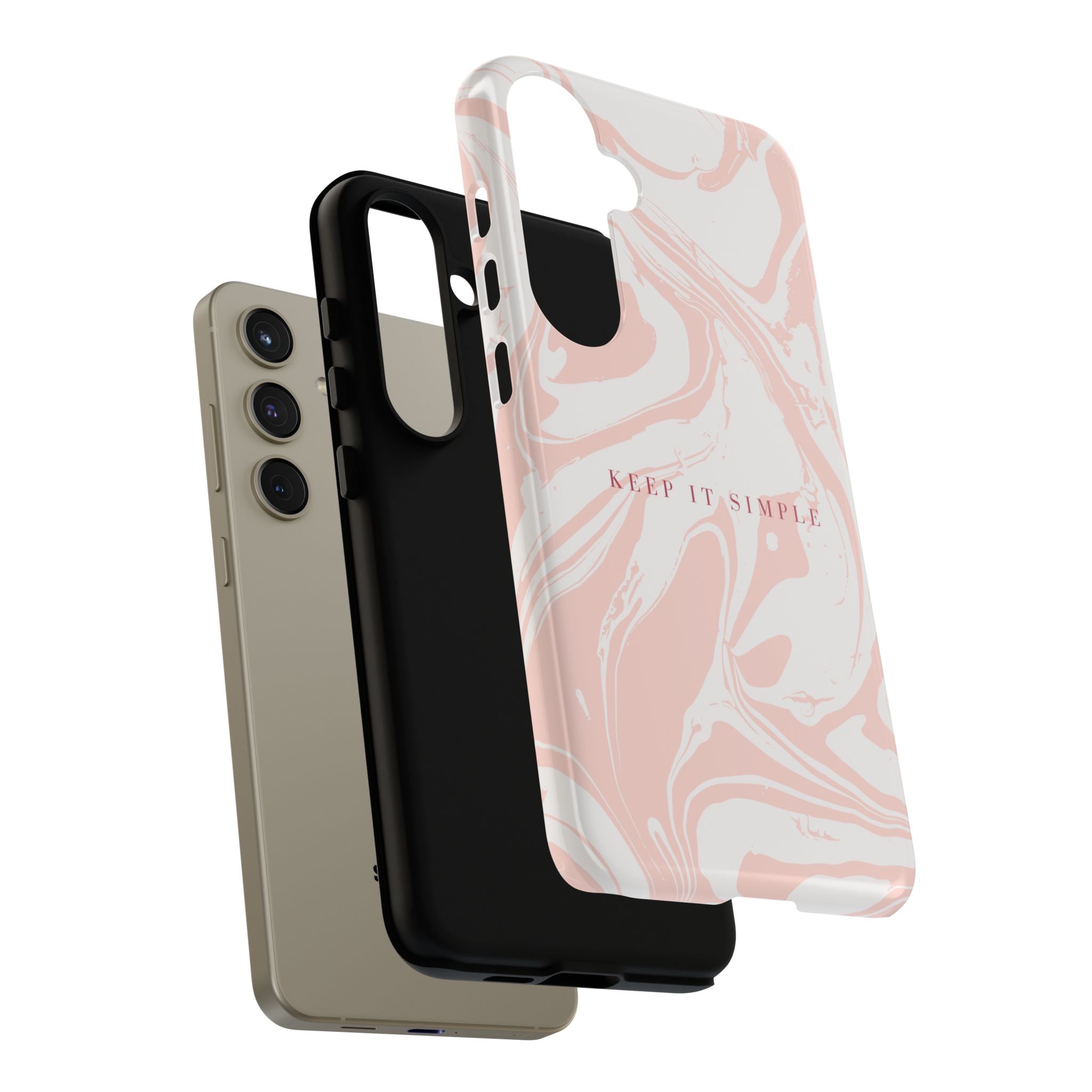 Simple Pink Marble Tough Case