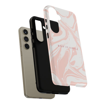 Simple Pink Marble Tough Case