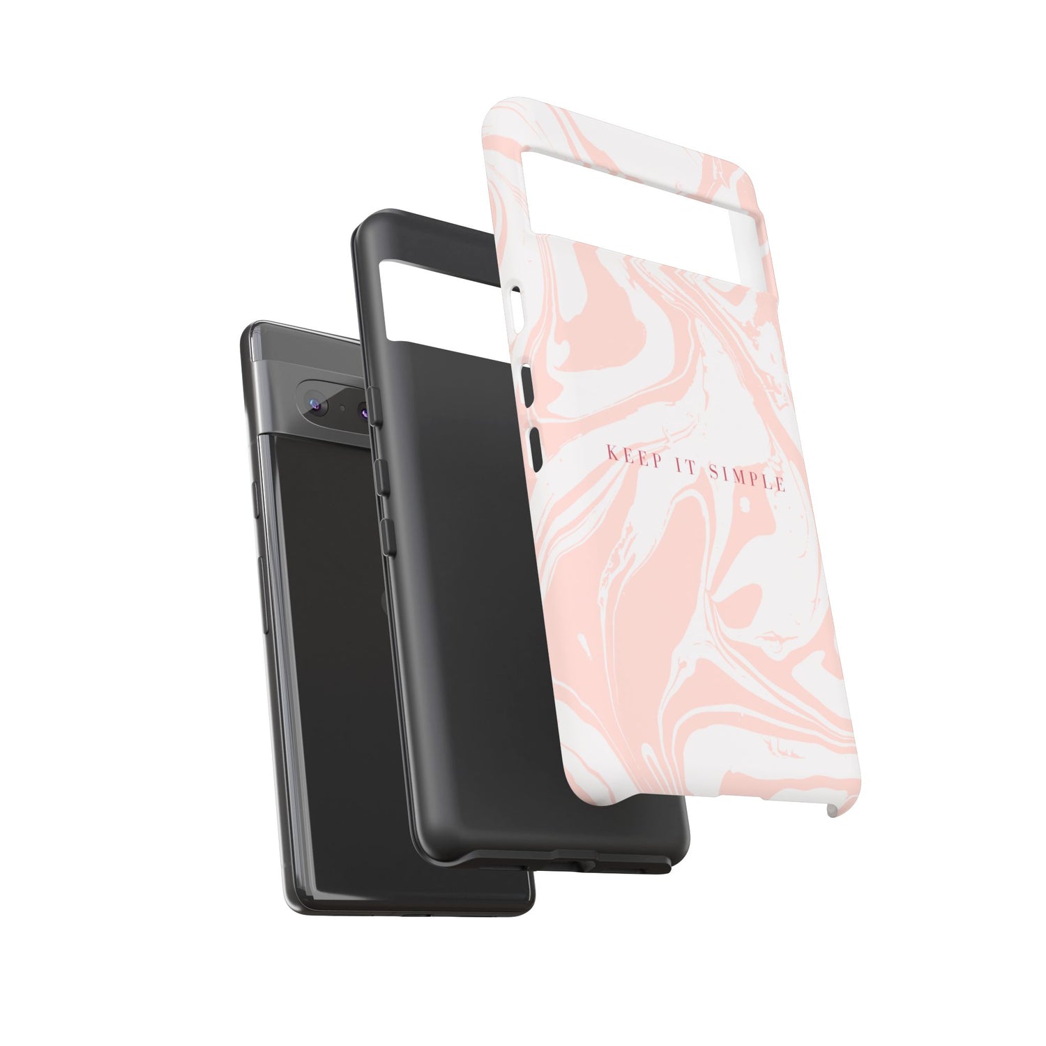 Simple Pink Marble Tough Case