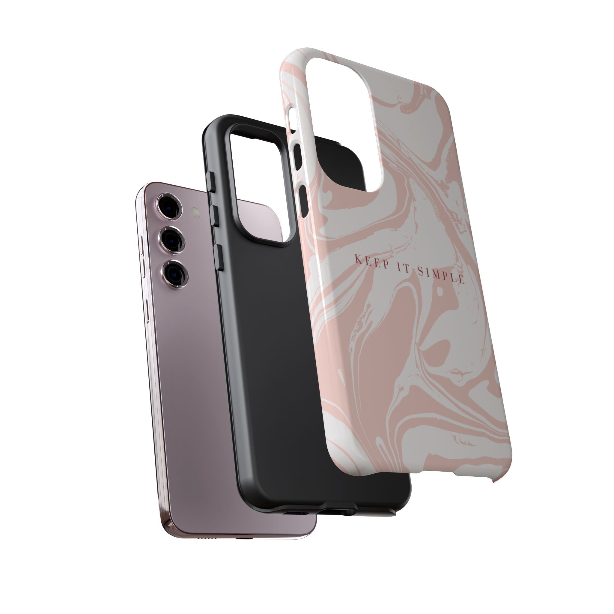 Simple Pink Marble Tough Case