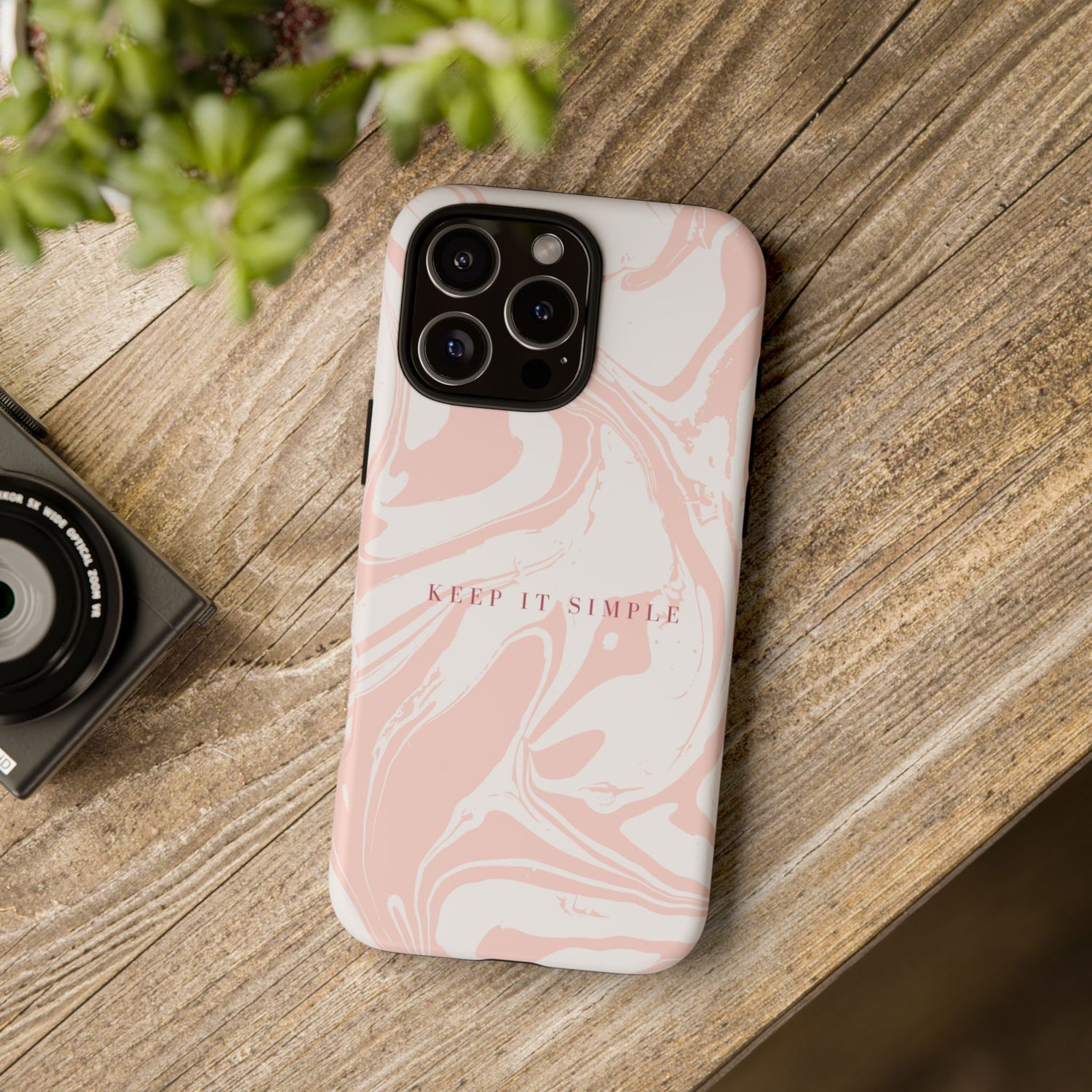 Simple Pink Marble Tough Case