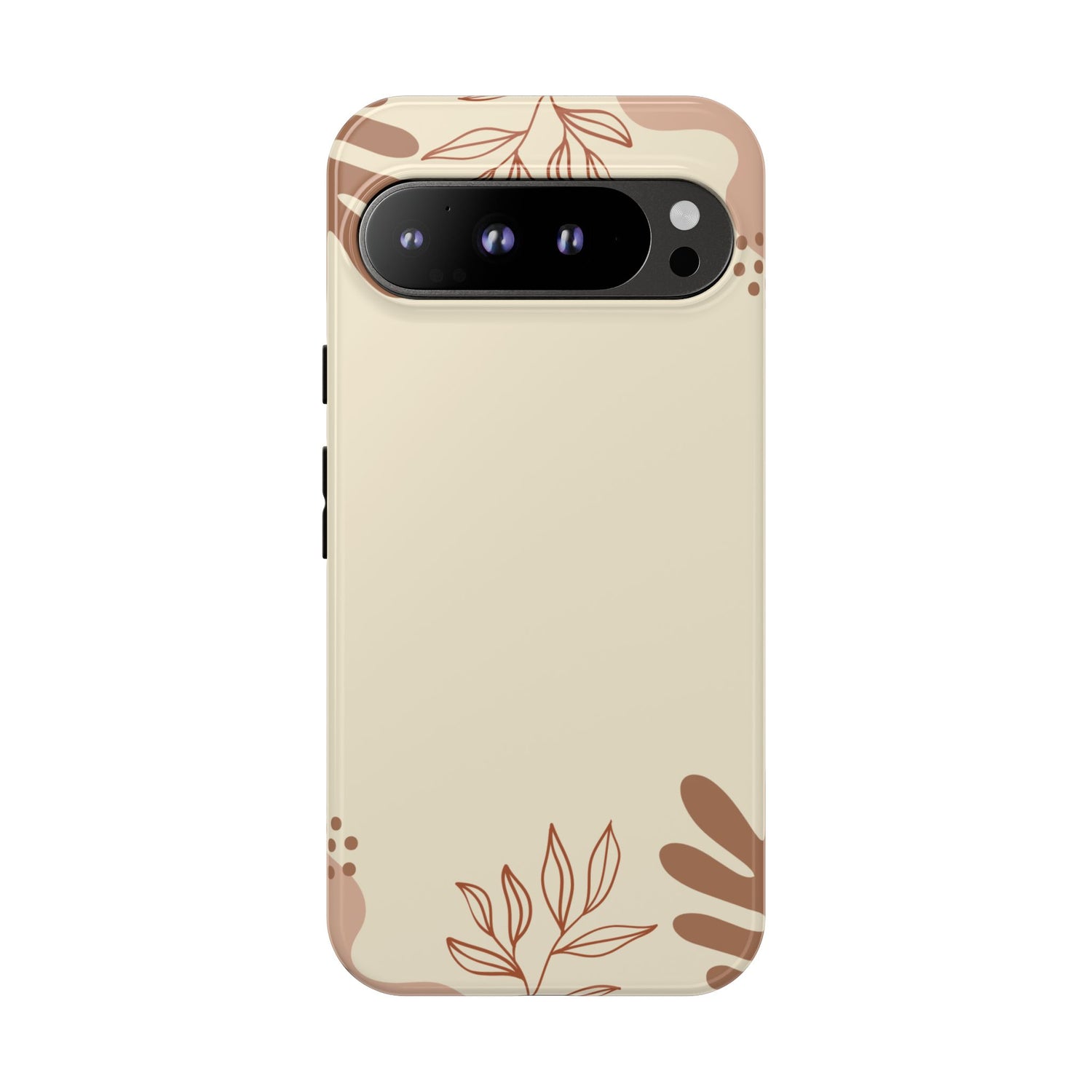 Floral Beige Tough Phone Case