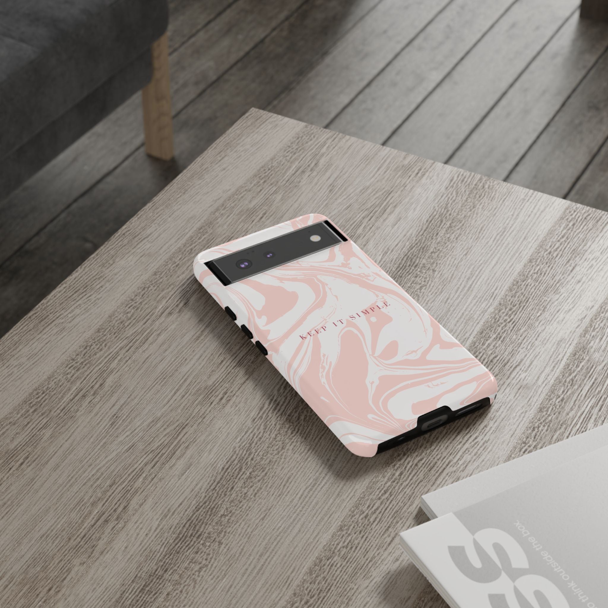 Simple Pink Marble Tough Case