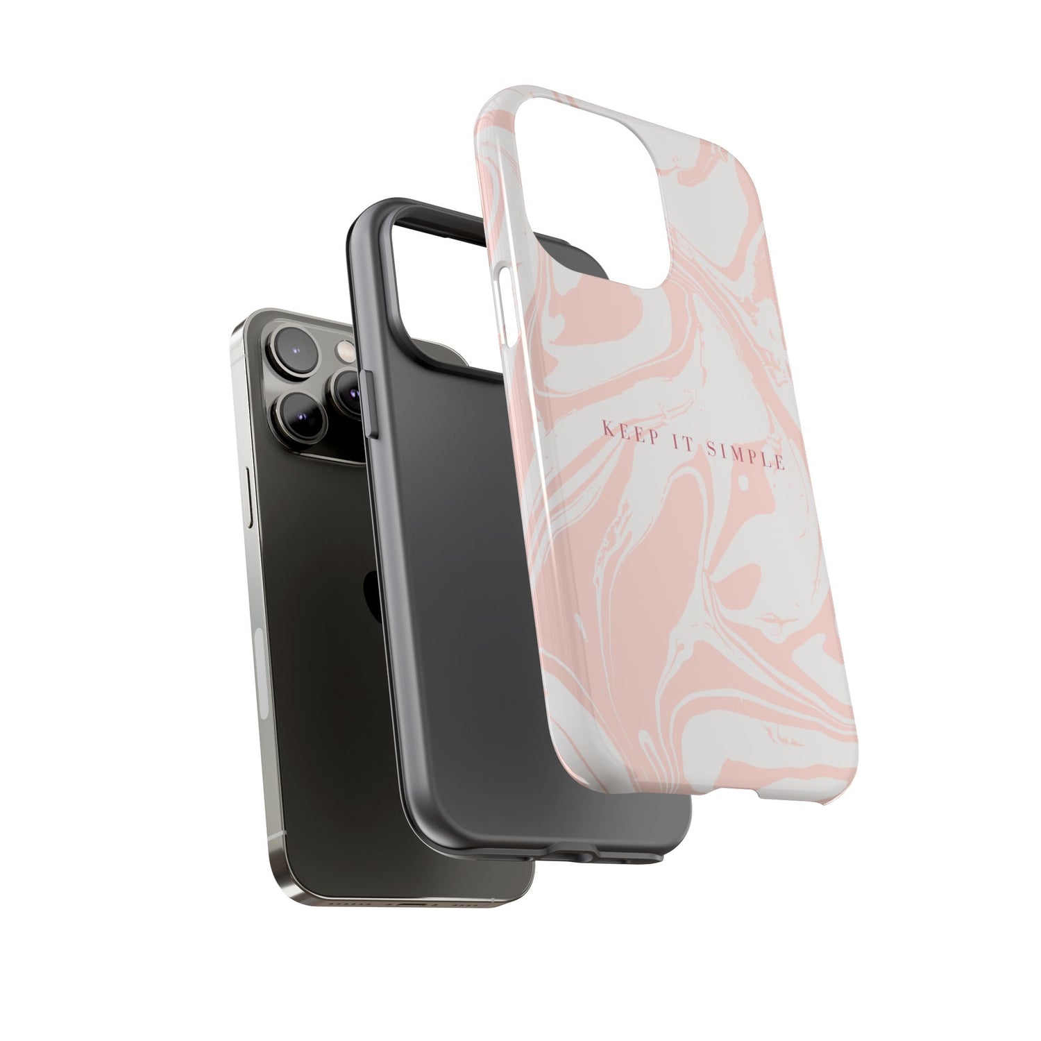 Simple Pink Marble Tough Case