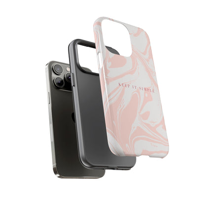 Simple Pink Marble Tough Case