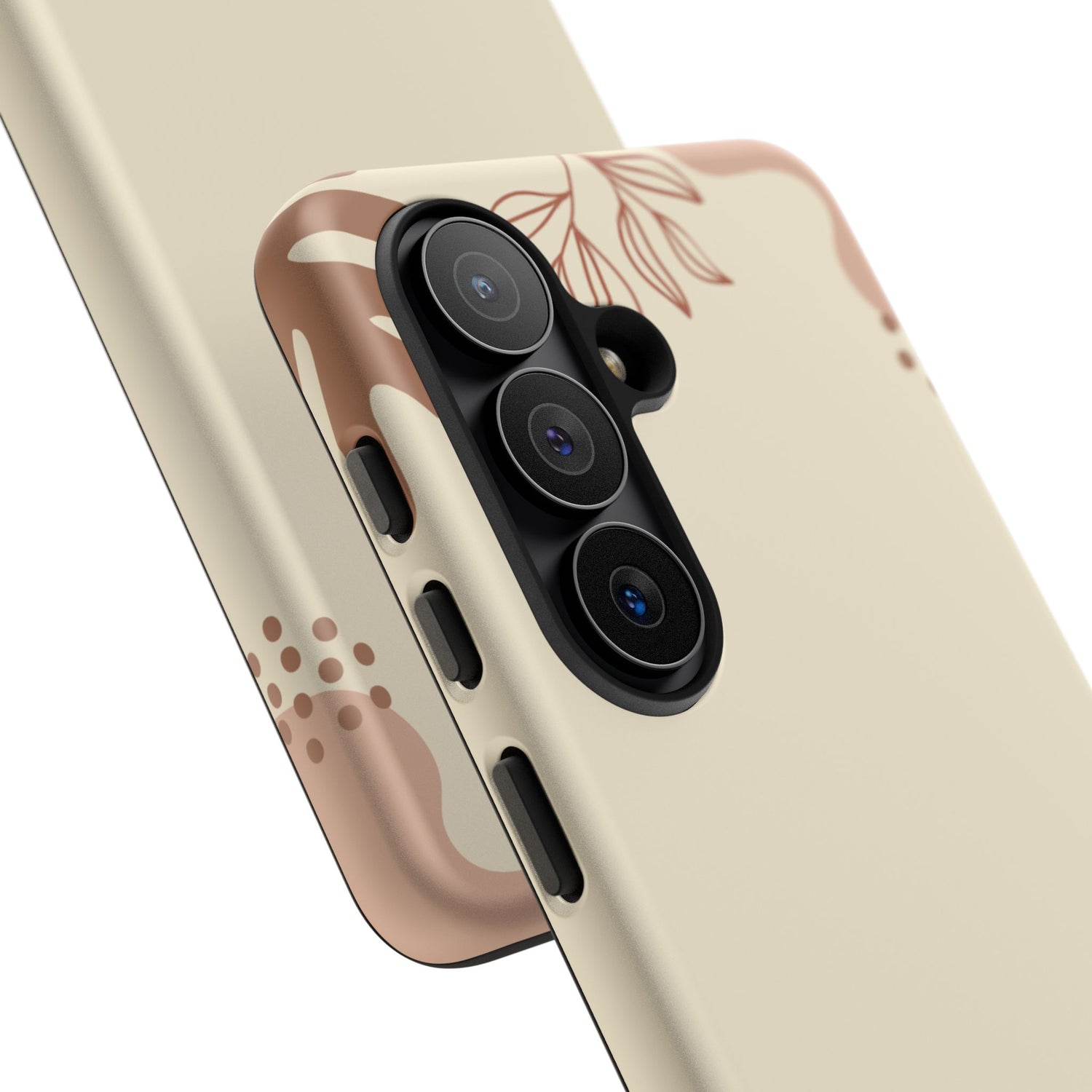 Floral Beige Tough Phone Case