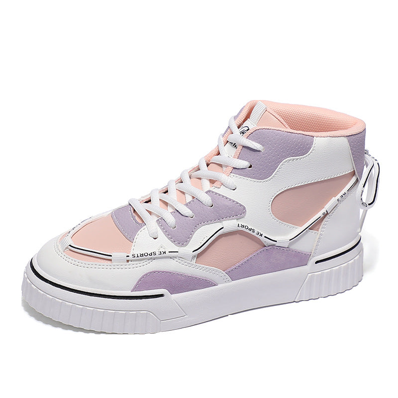 High Top White Shoes Women Flat Running Shoes Women