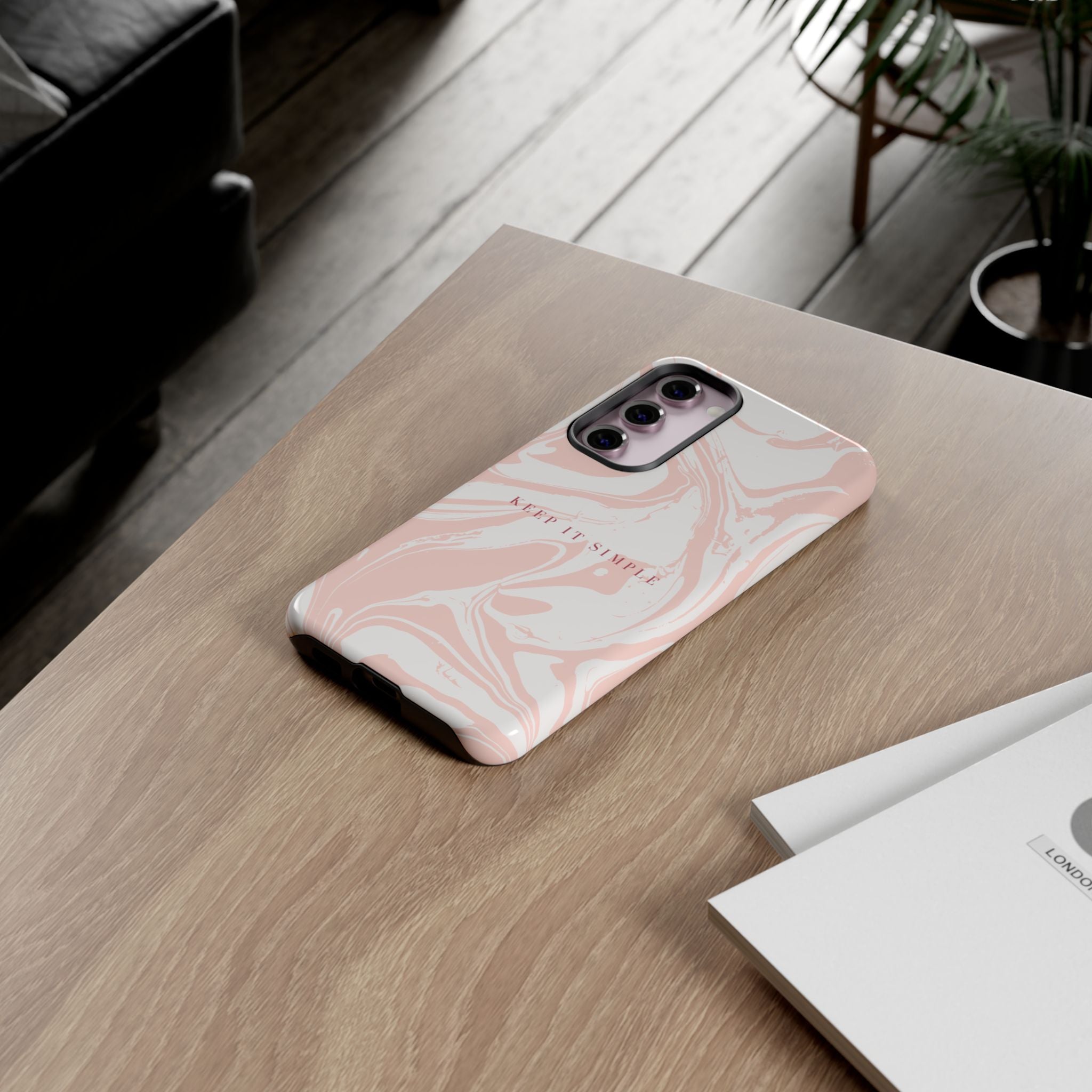Simple Pink Marble Tough Case