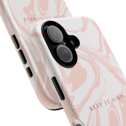 Simple Pink Marble Tough Case