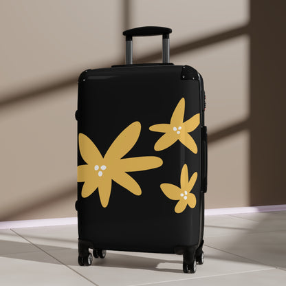 Floral Travel Suitcase - Eco-Friendly Luggage
