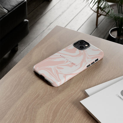 Simple Pink Marble Tough Case
