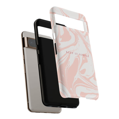 Simple Pink Marble Tough Case