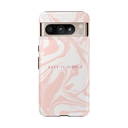 Simple Pink Marble Tough Case