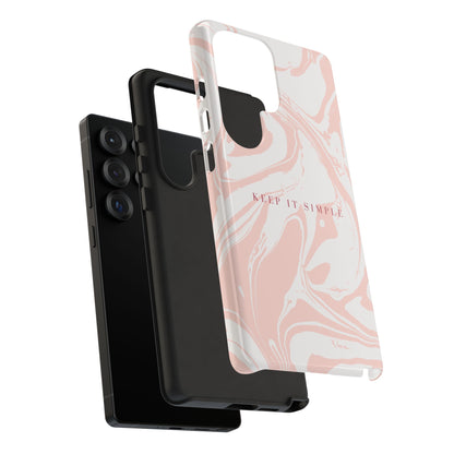 Simple Pink Marble Tough Case