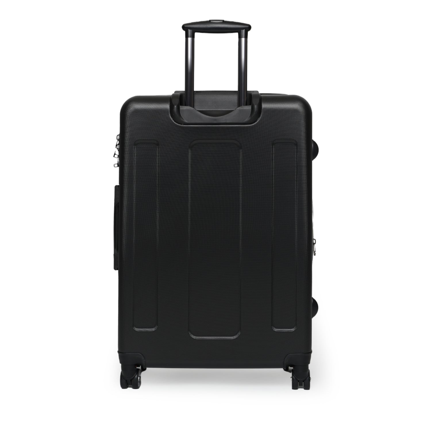 Chic Travel Suitcase with Pink Pattern Design