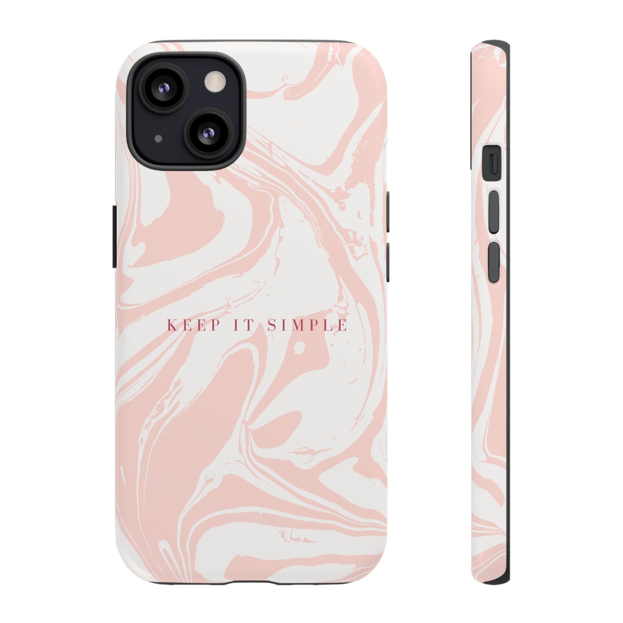 Simple Pink Marble Tough Case