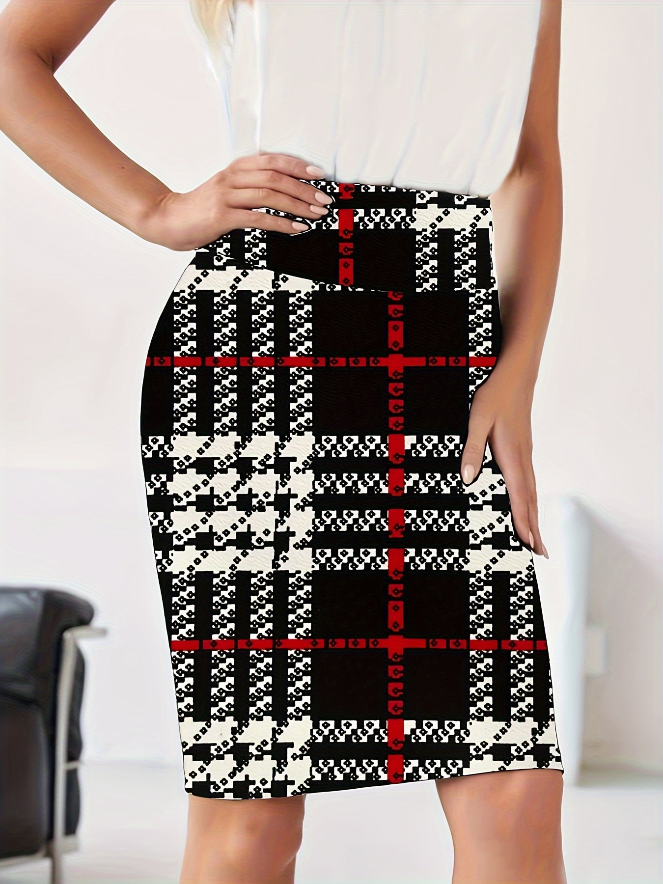 Plus Size Elegant Skirt, Women&