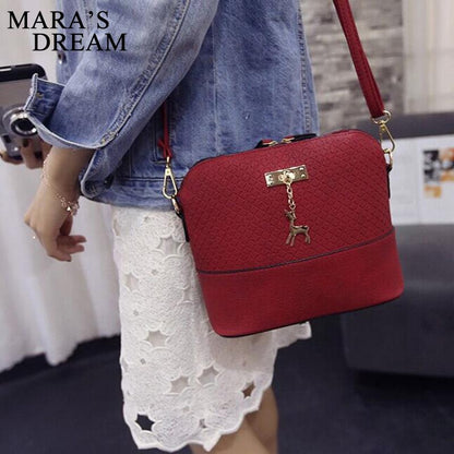 Women Bag Messenger Bags Fashion Bag With Deer Toy Shell Shape Girls Shoulder Crossbody Bags Sac A Main Femme