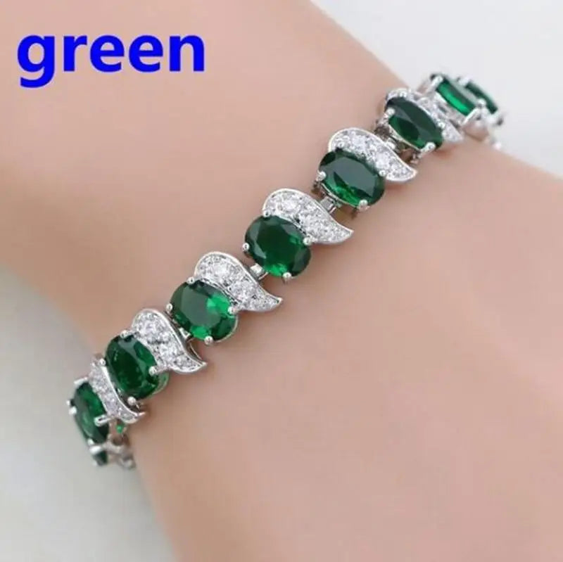 Women Delicate Crystal Zircon Tennis Bracelet for Women Elegant Banquet Party Jewelry