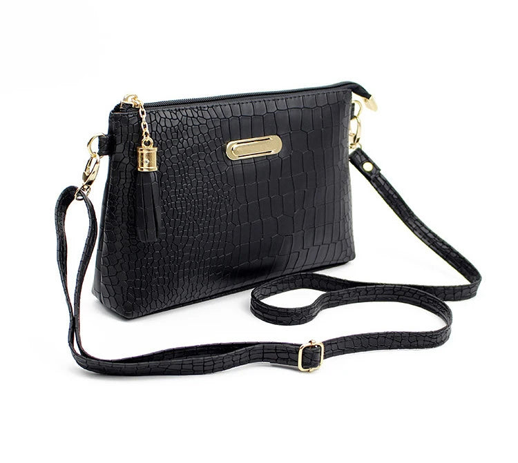 Yogodlns Crocodile Pattern Shoulder Bag For Women PU Leather Messenger Bag New Luxury Crossbody Bag Fashion Lady Handbag