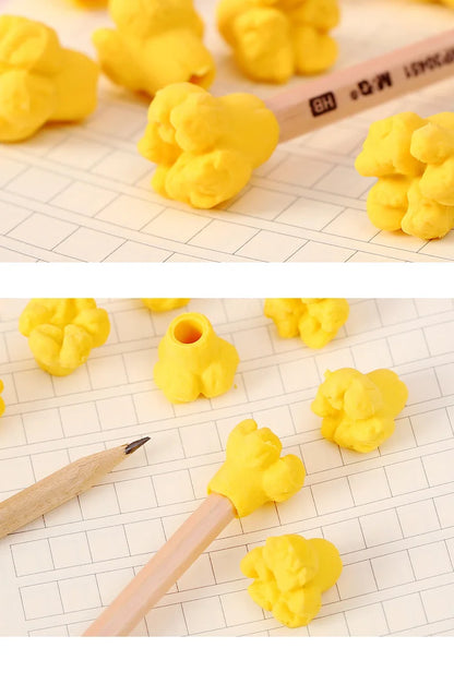 1 pack Ins Novelty Cartoon Popcorn Pencil Eraser Japanese Stationery Kids School Supplies Kawaii Eraser for Girls Student Prizes