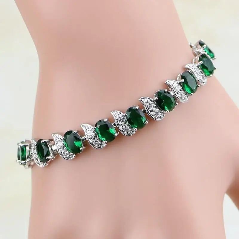 Women Delicate Crystal Zircon Tennis Bracelet for Women Elegant Banquet Party Jewelry