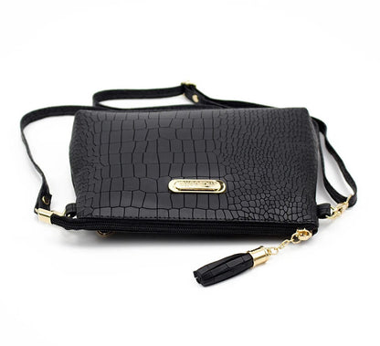 Yogodlns Crocodile Pattern Shoulder Bag For Women PU Leather Messenger Bag New Luxury Crossbody Bag Fashion Lady Handbag