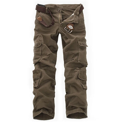 New men cargo pants mens Loose army tactical pants Multi-pocket trousers pantalon homme Big Size 46 Male Military Overalls