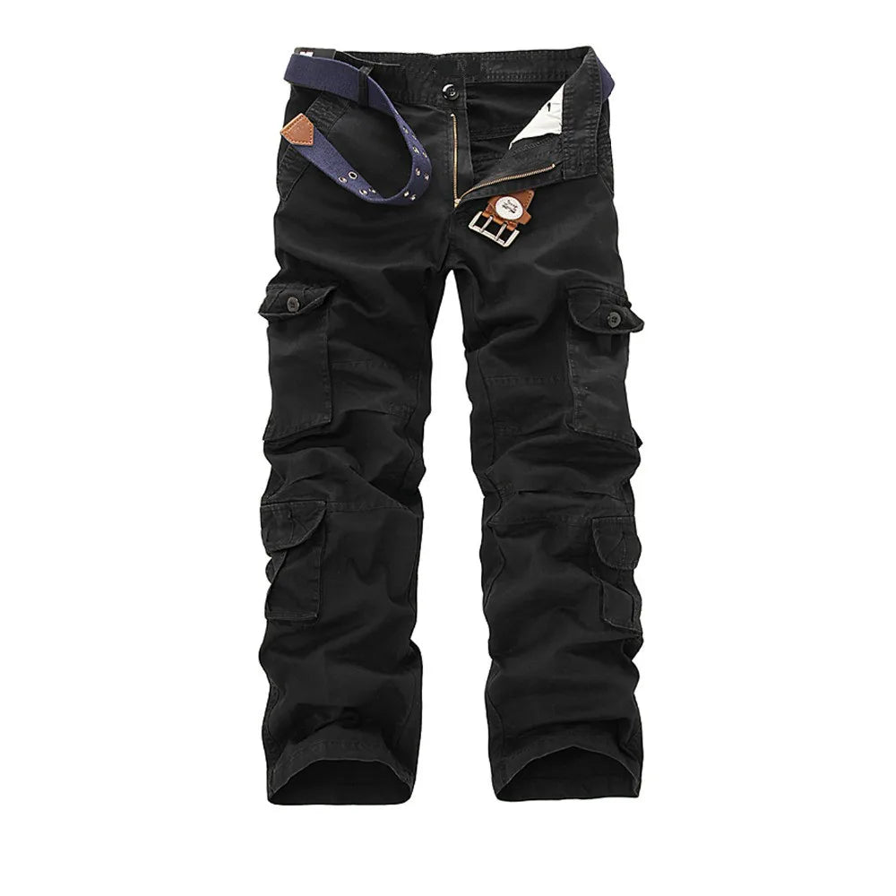 New men cargo pants mens Loose army tactical pants Multi-pocket trousers pantalon homme Big Size 46 Male Military Overalls