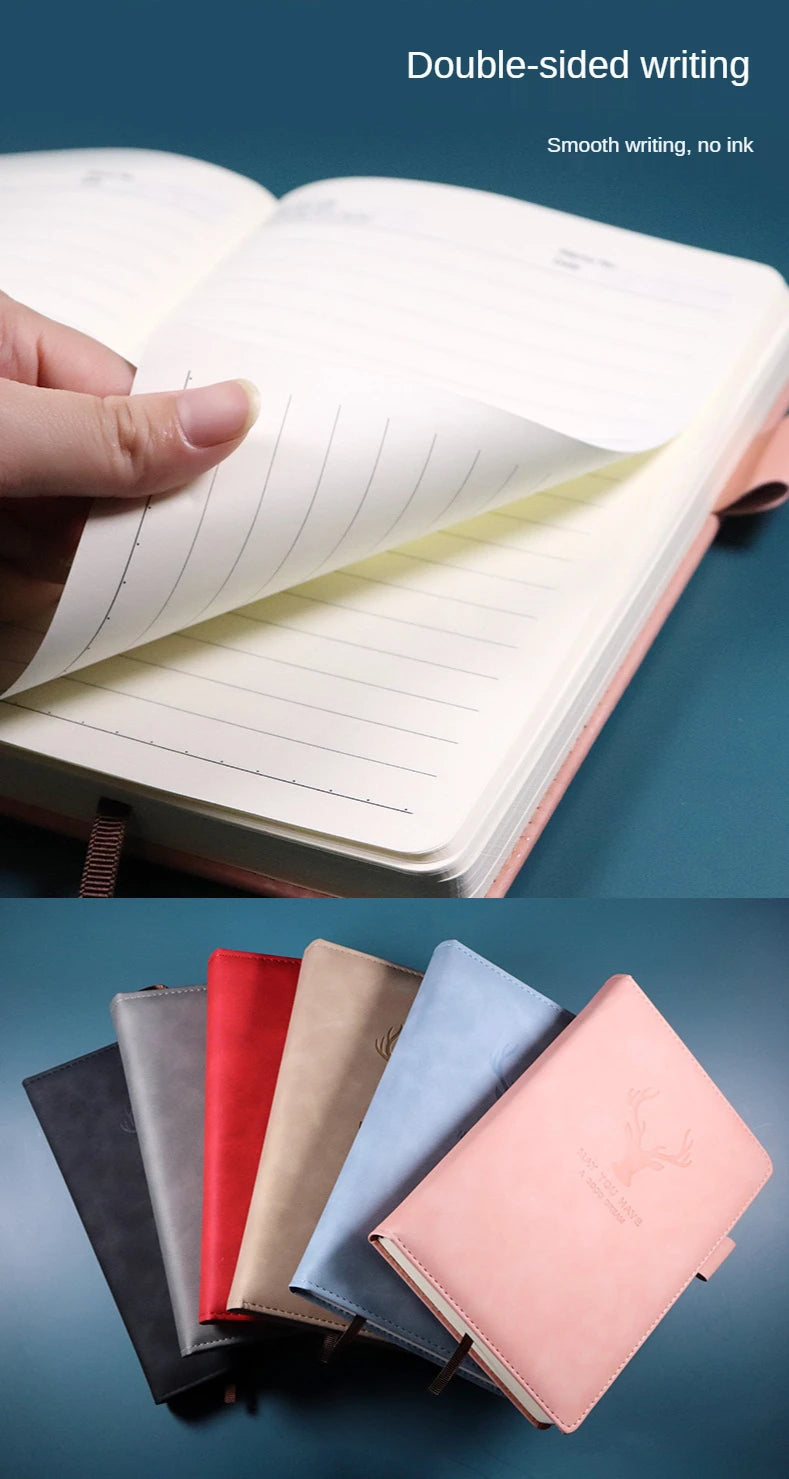 2023New 360 Pages Super Thick Leather A5 Journal Notebook Daily Business Office Work Notebooks Notepad Diary School Supplies Hot