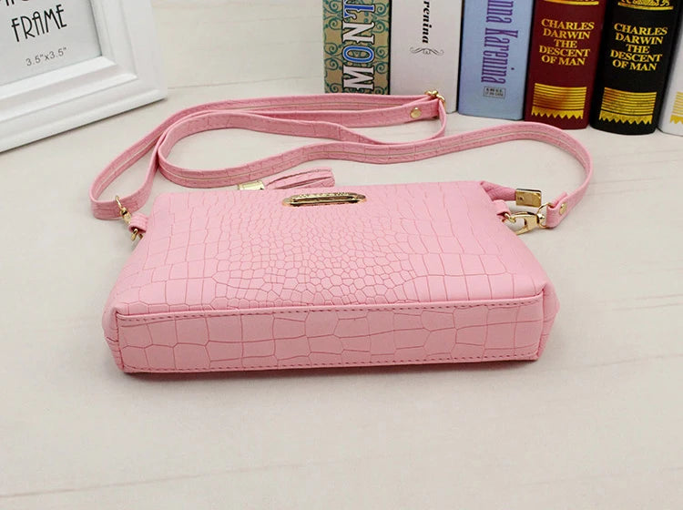 Yogodlns Crocodile Pattern Shoulder Bag For Women PU Leather Messenger Bag New Luxury Crossbody Bag Fashion Lady Handbag