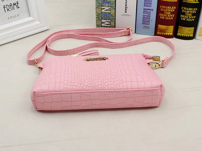 Yogodlns Crocodile Pattern Shoulder Bag For Women PU Leather Messenger Bag New Luxury Crossbody Bag Fashion Lady Handbag