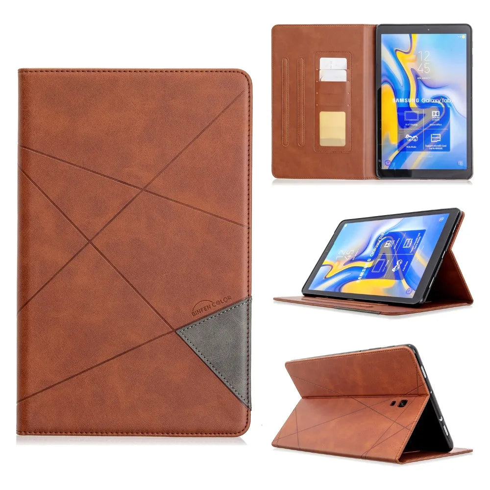 For Samsung Galaxy Tab A 10.5 2018 SM-T590 SM-T595 T590 T595 Tablet Case Wallet TPU Business Coque For Samsung Tab A 10 5 Cover