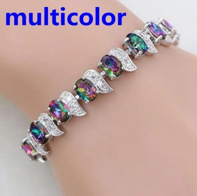 Women Delicate Crystal Zircon Tennis Bracelet for Women Elegant Banquet Party Jewelry