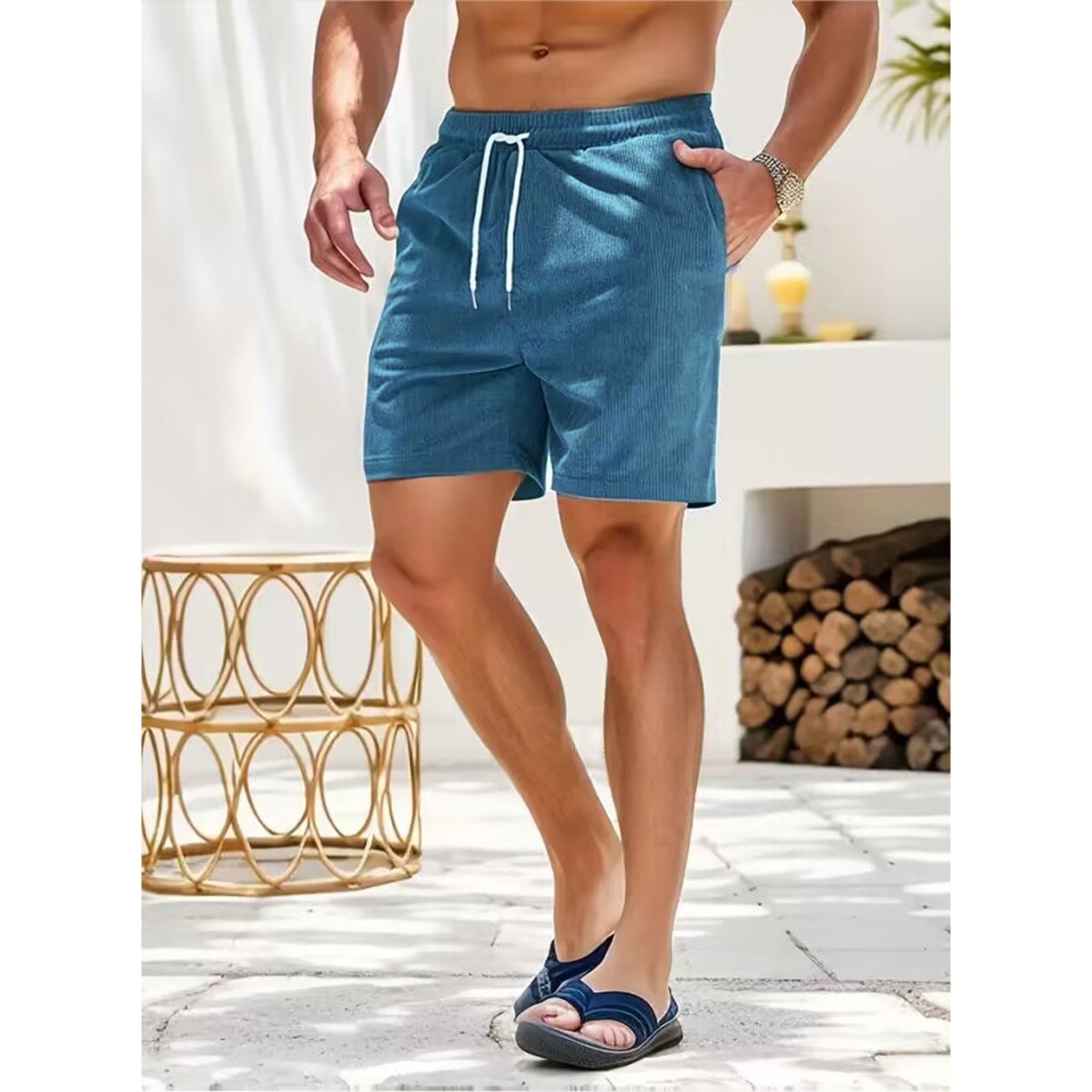 Man Shorts Men Bodybuilding quick-drying Sports shorts New Joggers Knee Length Sweatpants Summer Gyms training Running shorts