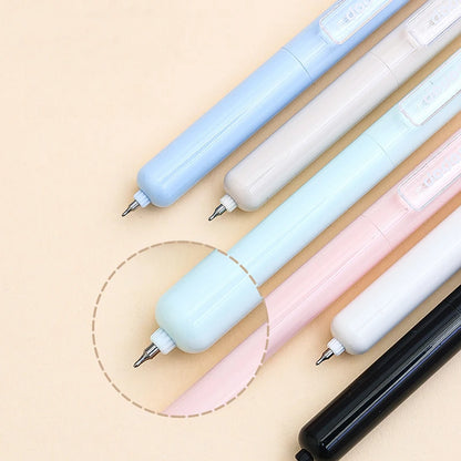 4PCS/Set Cute Pocket Gel Pen 0.5MM Black Refill Gel Ink Pen Mini Portable Writing Pen Quick Dry Neutral Pen School Office Supply