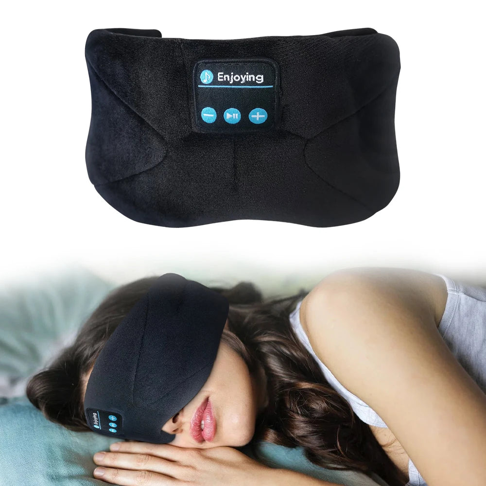 Bluetooth Sleeping Mask Blindfold Wireless Headphones for Sleeping, Breathable Headband Headphones Music Eye Mask