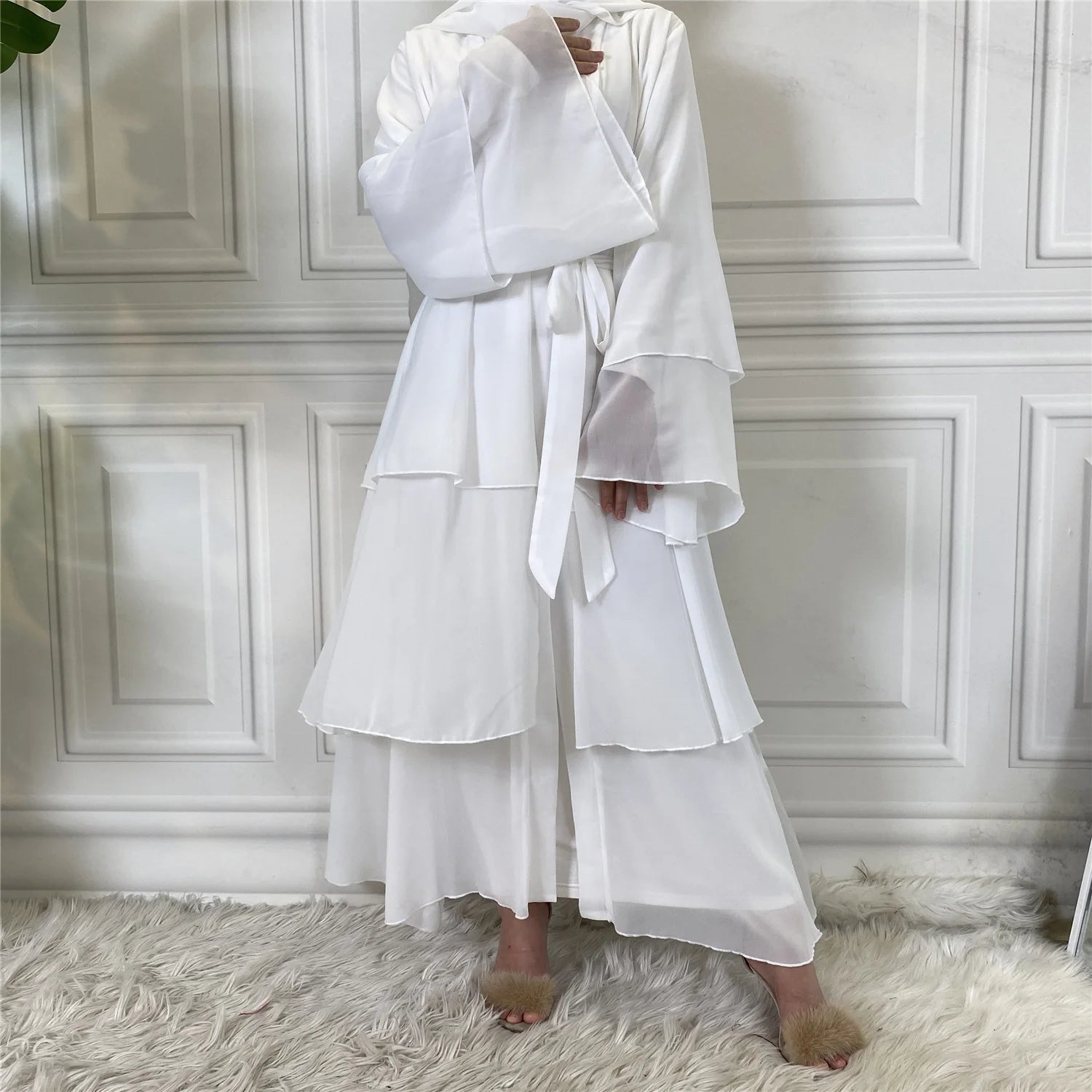 Modest Abaya Ramadan Dubai Robe Femme Musulmane Turkey Kaftan Islamic Clothing Muslim For Women Kimono Caftan Marocain Cardigan