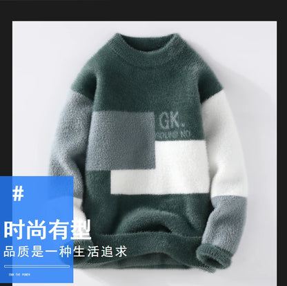 Winter New Fashion Sweater 2023 Men Knitwear Thick Warm Knitted Pullover High Quality Mens Sweaters Casual Loose Male Jumpers