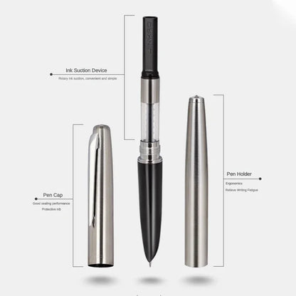 JINHAO 911 Fountain Pen Hooded Nib 0.38mm Extremely Fine Stainless Steel Classic Stationery Office School Writing Supplies