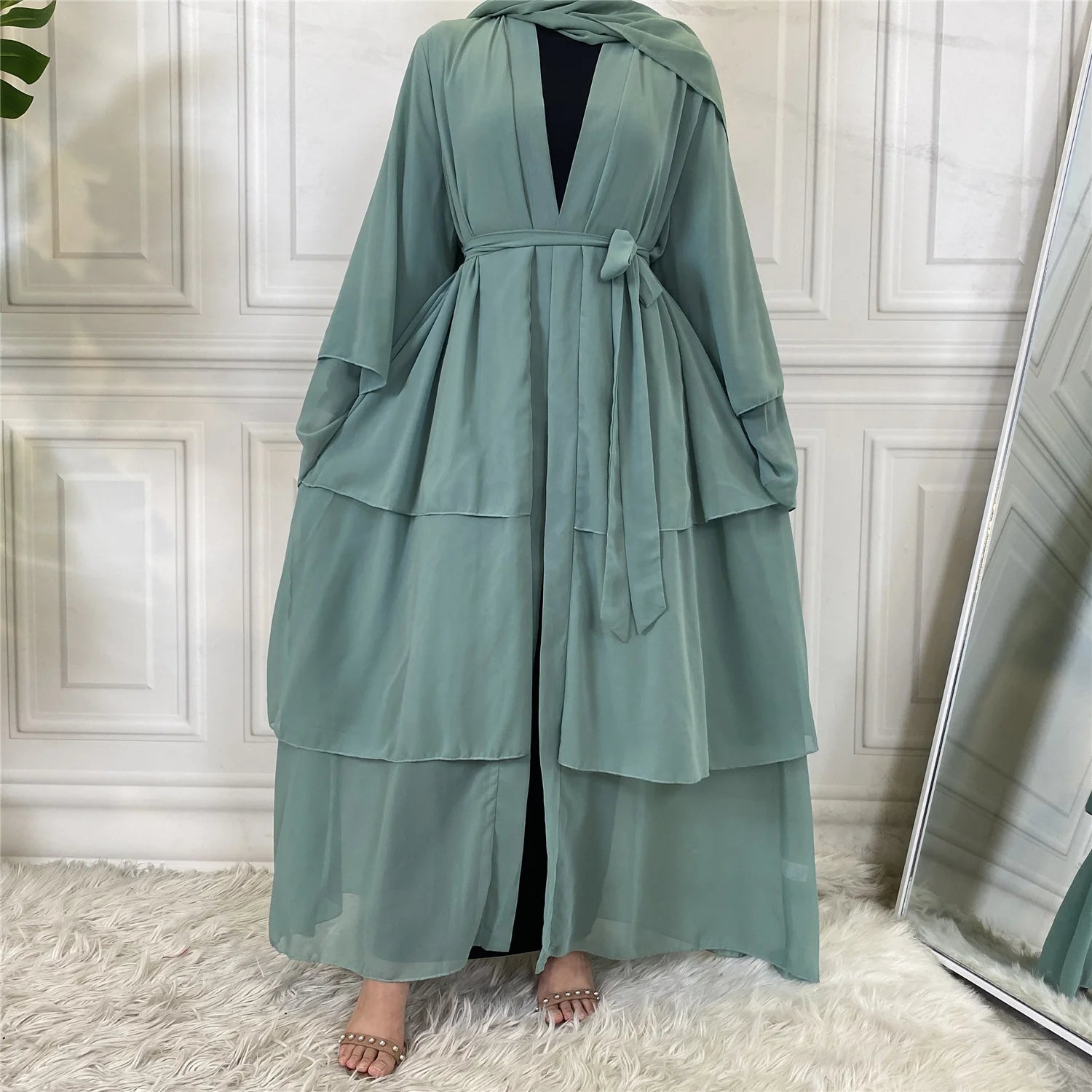 Modest Abaya Ramadan Dubai Robe Femme Musulmane Turkey Kaftan Islamic Clothing Muslim For Women Kimono Caftan Marocain Cardigan