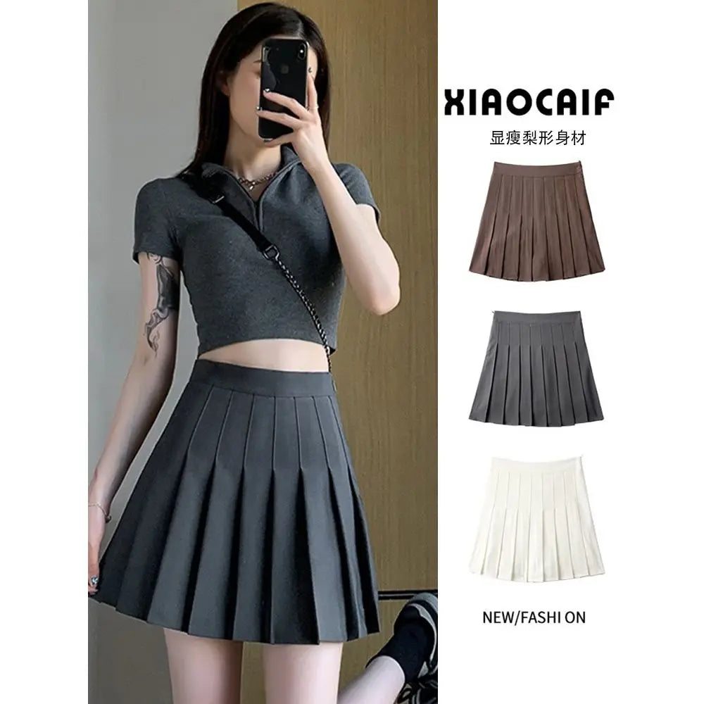 Pink Pleated Skirt Summer Black Mini Skirts Women Sexy Short Skirt White Skirt Kawaii Y2k Skirt High Waist Big size Tennis Skirt