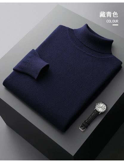 Autumn and winter new 100% merino cashmere sweater men&