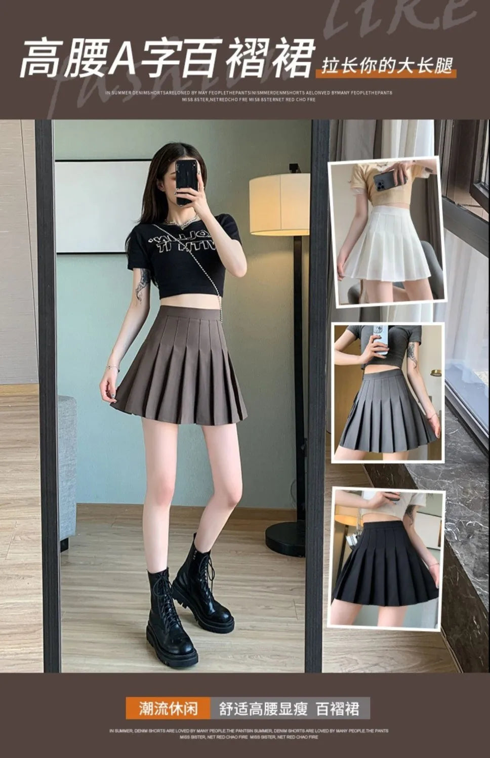 Pink Pleated Skirt Summer Black Mini Skirts Women Sexy Short Skirt White Skirt Kawaii Y2k Skirt High Waist Big size Tennis Skirt