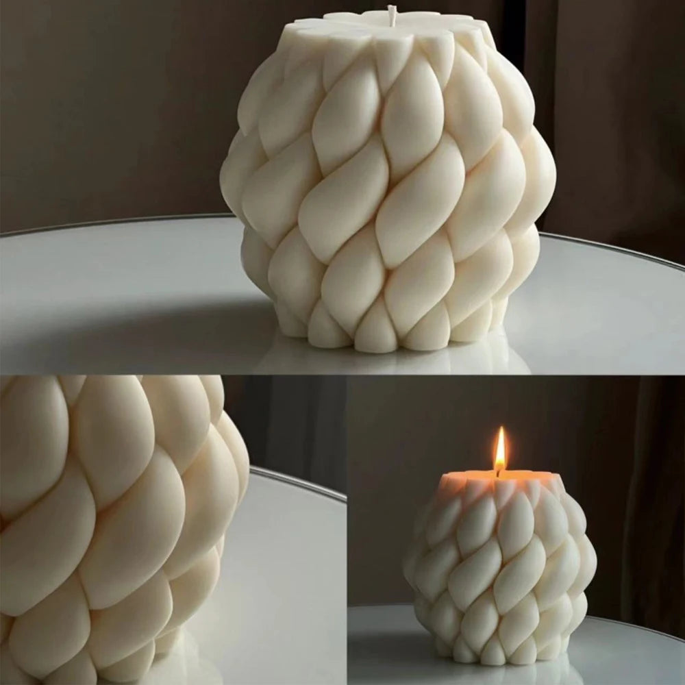 New Year Home Decor Big Geometric Aromatic and Decorative Scented Candles Smokeless Luxury Decoration Candle table decoration