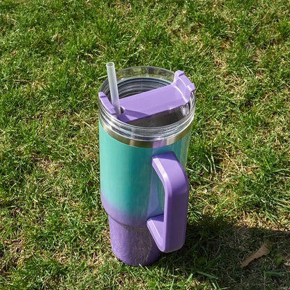 For Stanley Tumbler 40oz Stainless Steel Car Mug with Handle Straw Double Wall Thermal Iced Travel Cup Vacuum Insulated Coffee