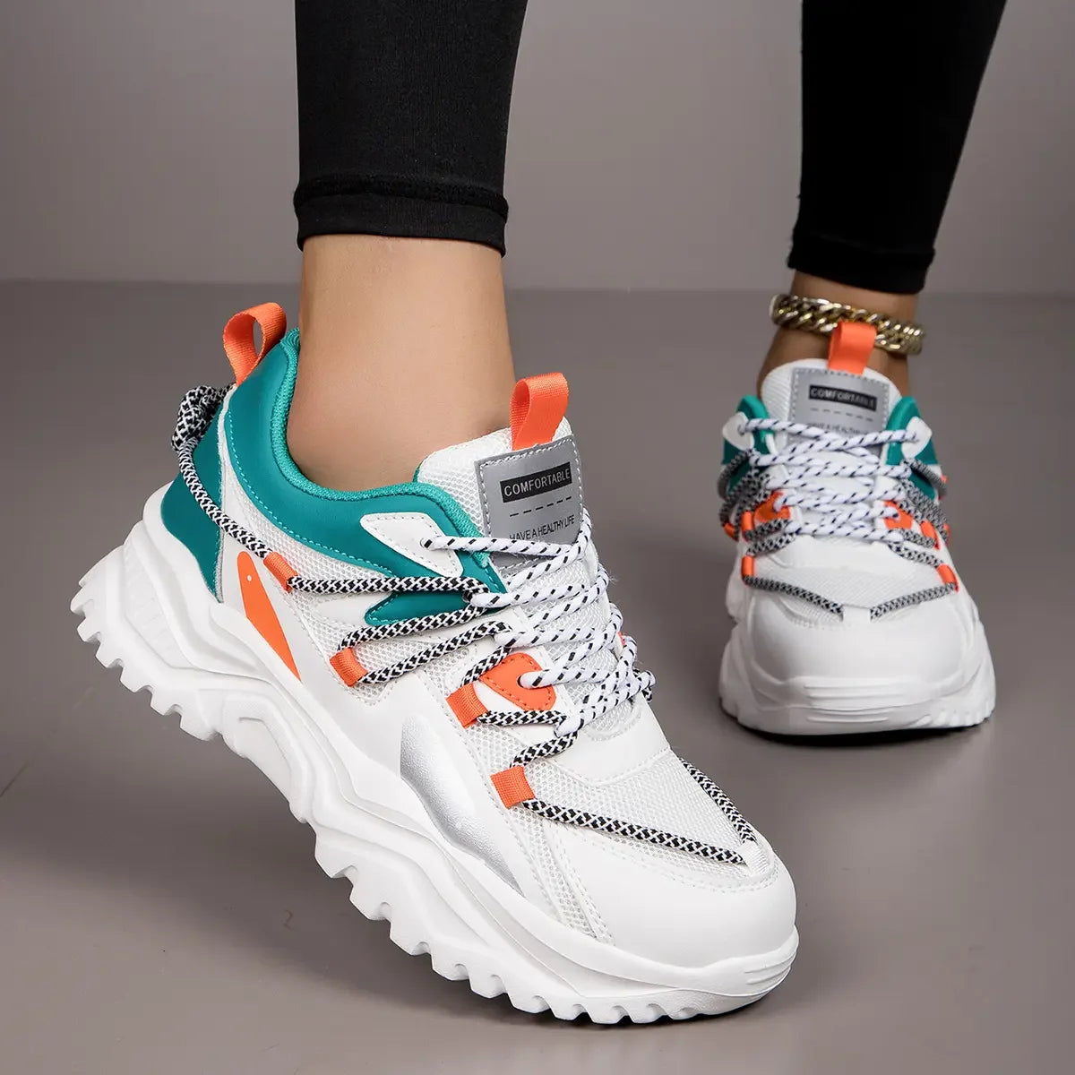 Women Breathable Sneakers Running Shoes Fitness Sports shoes Casual Shoes Sportwear Walking shoesRecreation woman