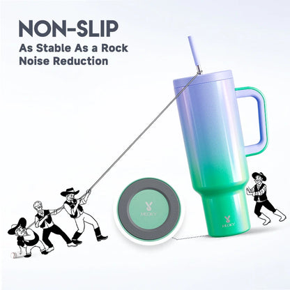 50oz Cup Meoky Large Capacity Vacuum Straw Cup with Lid Handle Stainless Steel Mlik Tea Mug Water Bottle for Travel Hiking