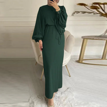 Modest Muslim Robe Dress with Long Sleeves - Perfect for Everyday Wear